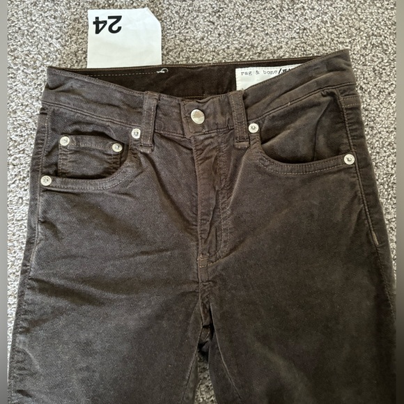 🆕 RAG & BONE 10 Inch Capri in Velvet Olive - Picture 6 of 14